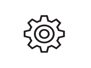Sleek Vector Settings Icon for Interface Design  