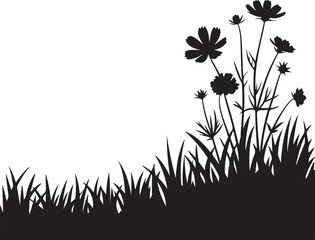 Garden Flowers Silhouette Cut File Bundle

