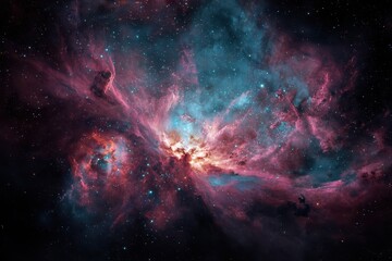 Obraz premium Colorful Nebula in Deep Space.