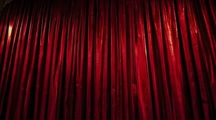 Dark Red Velvet Curtains Theater Stage Background
