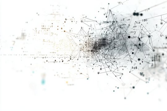 Mathematical equations and diagrams illustrate concepts of advanced mathematics in a modern design, mathematical equations, diagrams and formulas floating against white background