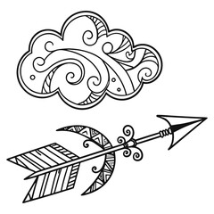 vector illustration of airplane