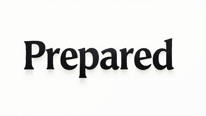 Prepared text displayed with dark letters on a plain backdrop