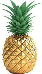 Obraz premium pineapple on white background