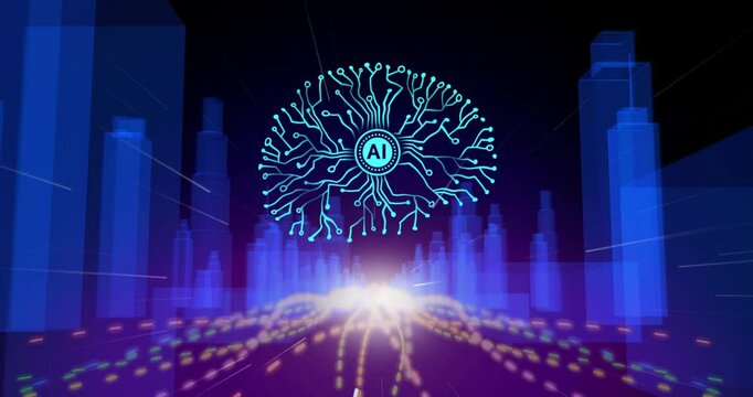 Human Brain and AI Data Processing Animation Futuristic Neural Technology Concept
An advanced animation showcasing the human brain integrated with artificial intelligence data processing elements. Fea