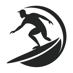 surfer silhouette vector