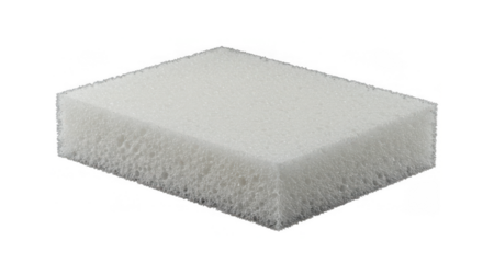 Soft white sponge for cleaning and household use  