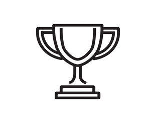 Clean Vector Trophy Design with Elegant Finish
