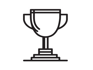 Bold Trophy Filled Icon with Elegant Style
