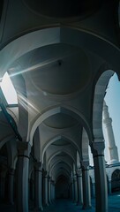 Interior of the Blue Mosque, Istanbul, Turkey - Architectural Detail
