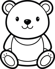 Fototapeta premium Simple Black and White Line Art Illustration for Design Projects