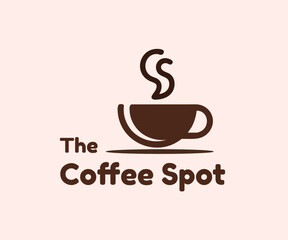 The coffee spot logo concept, Coffee Shop Logo Design