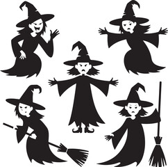 "Spooky Halloween Silhouette Set"

"Haunted House and Pumpkin Vector"

"Flying Witch on Broomstick Clipart"

"Creepy Halloween Night Scene"

"Halloween Icons &ndash; Bats, Ghosts, and More"