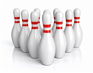 Bowling Pins &ndash; Side Angle