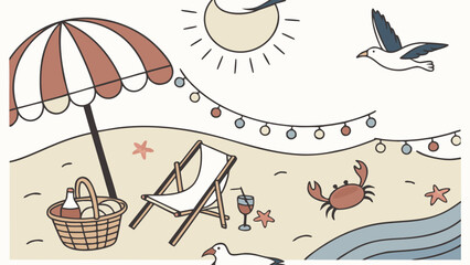 seamless pattern with sea animals