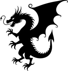 Dark Fantasy Tattoo Art Collection &ndash; Skulls, Dragons, Hearts & Mythical Creatures vector

