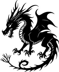 Obraz premium Dark Fantasy Tattoo Art Collection – Skulls, Dragons, Hearts & Mythical Creatures vector