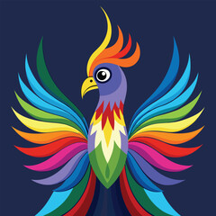 Obraz premium create an art work showing a bird with a magnificent