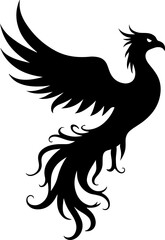 "Wolf and Phoenix Tribal Tattoo Bundle | Vector Silhouette Collection"