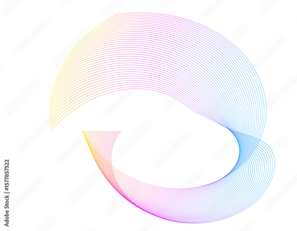 Fototapete creative art. abstract wavy stripes. colors lines created using blend tool. jpg report cover page de