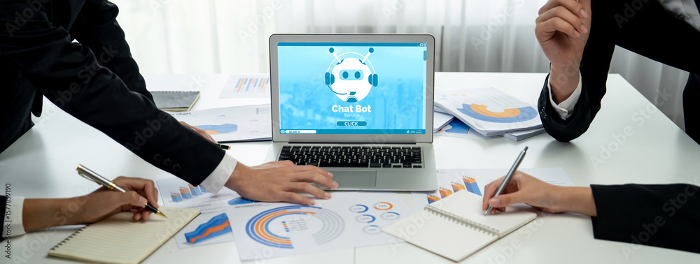 Poster chatbot software application for brisk online business that automatically reply to customer question