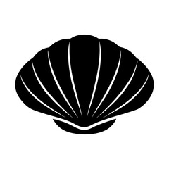 Seashell sea shell ocean beach summer vacation marine nature art silhouette