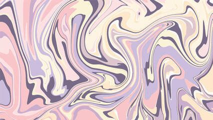 Vibrant marble swirl background in pastel tones of pink, purple, and yellow. Artistic fluid texture perfect for abstract or aesthetic visuals