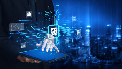 AI assistant with LLM, big data, machine learning, and generative AI powers prompt engineering and...