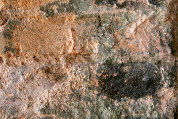 Detailed brown sandstone texture showcasing natural surface patterns and earthy tones perfect for backgrounds.