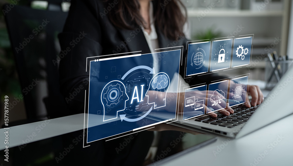 Poster ai system integration improves artificial intelligence platform. ai system integration enhances auto