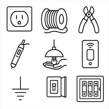 Electrical Wiring Icons Images – Browse 626,044 Stock Photos, Vectors ...