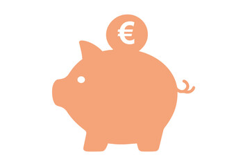 Piggy Bank Graphic Showing Budget Categories for Saving and Expenses