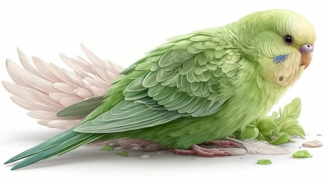 Delicate Green Parakeet