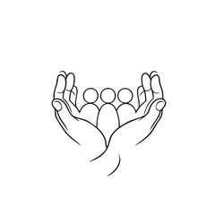 Obraz premium vector hand of hands