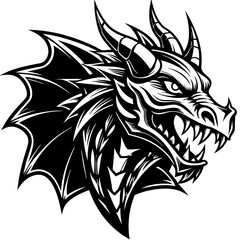 dragon head tattoo