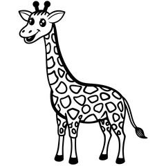 Fototapeta premium giraffe vector illustration