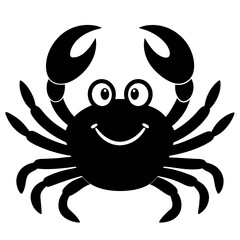 Fototapeta premium crab cartoon isolated on white