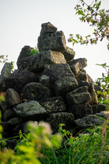 Candi urung or wurung (Urung Temple) on a hill. Urung or Wurung in Javanese means fail.