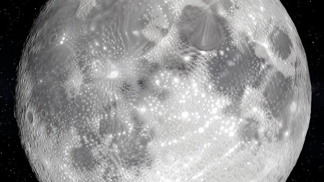 Detailed view of the moon's surface (1)