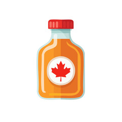 Maple Syrup Isolated on a Transparent Background 