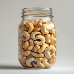 A jar of cashew nuts in the office