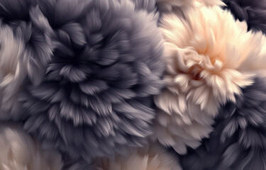 Surreal Retro Pattern With Abstract Minimal Fur Texture For Bold Contemporary Interior Design Concepts