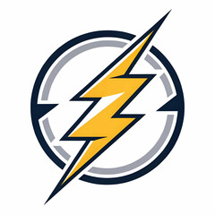 lightning logo design template vector