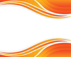 Modern abstract orange background with wave and curved lines. Clean business template design with smooth flow and space for branding or content.