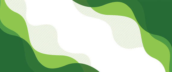 Minimal simple green background . modern wavy background style business template