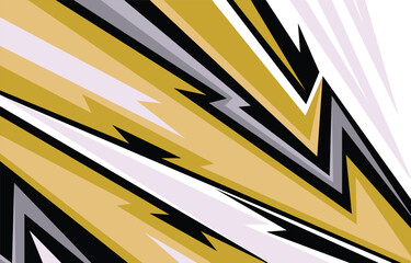 Abstract sporty background with various sharp, zigzag and lightning pattern