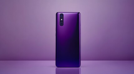 Purple Smartphone Back Studio Shot Product Photography