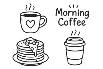 Morning coffee and pancakes served in a cozy breakfast setting to start the day with warmth and flavor