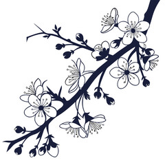 branch with winter jasmine