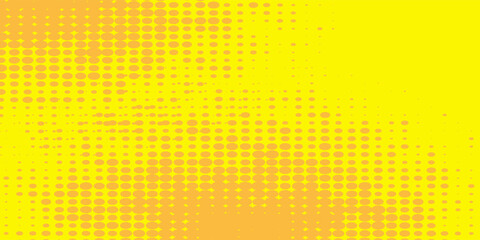 Dots halftone yellow and dark blue color pattern gradient grunge texture background. vector grunge. modern